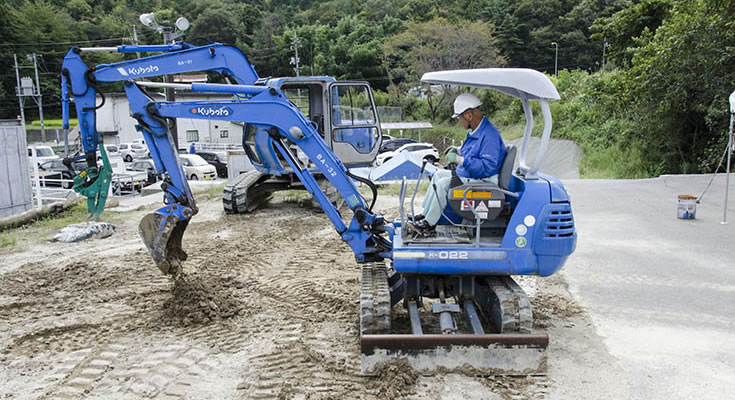 写真：小型車両系建設機械