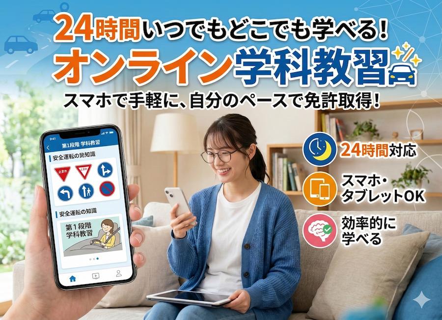 24時間オンライン学科教習